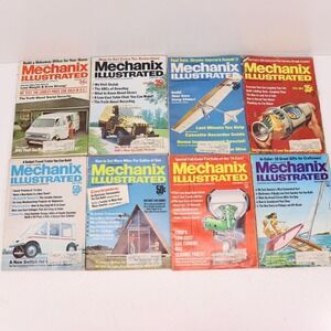Mechanix Illustrated 1973 Lot of 8